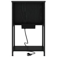Нощен шкаф 2 pcs Черния дъб 38 x 31 x 61 см Инженерно дърво