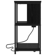 Нощен шкаф 2 pcs Черния дъб 38 x 31 x 61 см Инженерно дърво