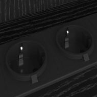 Нощен шкаф с рафт Черния дъб 40 x 40 x 61 см Инженерно дърво