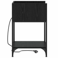 Нощен шкаф 2 pcs Черния дъб 40 x 40 x 61 см Инженерно дърво