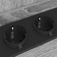 Нощен шкаф с рафт Сив Сонома 40 x 40 x 61 см Инженерно дърво