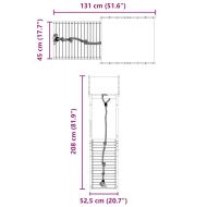 Комбинирано детско съоръжение за игра, импрегниран бор