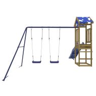 Комбинирано детско съоръжение за игра, импрегниран бор