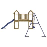 Комбинирано детско съоръжение за игра, импрегниран бор