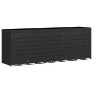 Контейнер за съхранение на 5 коша Черно 340 x 77,5 x 121,5 см