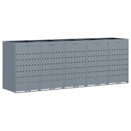 Контейнер за съхранение на 5 коша Светлосиво