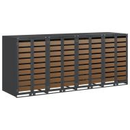 Контейнер за съхранение на 3 коша 340 x 77.5 x 115.5 см Стомана