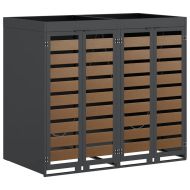 Контейнер за съхранение на 3 коша 340 x 77.5 x 115.5 см Стомана