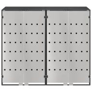 Контейнер за съхранение на 3 коша 340 x 77.5 x 115.5 см Стомана