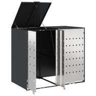 Контейнер за съхранение на 3 коша 340 x 77.5 x 115.5 см Стомана