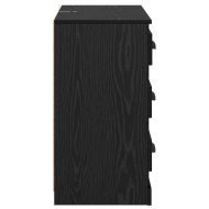 Скейдбордове с чекмедже 2 pcs Черния дъб 70 x 35,5 x 67,5 см