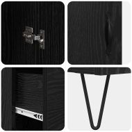 Висок шкаф Черния дъб 69,5 x 34 x 90 см Инженерно дърво