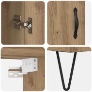 Висок шкаф Дъб 34,5 x 34 x 90 см Инженерно дърво