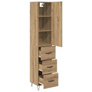 Висок шкаф с чекмедже Дъб 34,5 x 34 x 90 см Инженерно дърво