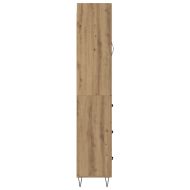 Висок шкаф с чекмедже Дъб 34,5 x 34 x 90 см Инженерно дърво