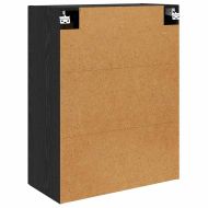 Стенно монтиран шкаф 2 pcs Черния дъб 69,5 x 34 x 90 см