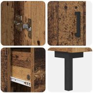 Висок шкаф Старо дърво 34,5 x 34 x 180 см Инженерно дърво