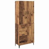 Висок шкаф Старо дърво 69,5 x 34 x 180 см Инженерно дърво