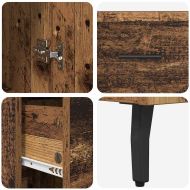 Висок шкаф Старо дърво 34,5 x 34 x 180 см Инженерно дърво