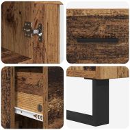 Висок шкаф Старо дърво 34,5 x 34 x 180 см Инженерно дърво