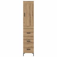 Висок шкаф с чекмедже Дъб 34,5 x 34 x 180 см Инженерно дърво