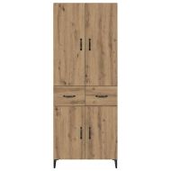 Висок шкаф с чекмедже Дъб 69,5 x 34 x 180 см Инженерно дърво