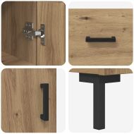 Висок шкаф Дъб 34,5 x 34 x 180 см Инженерно дърво