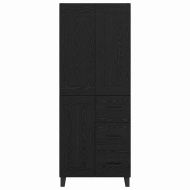 Висок шкаф Черния дъб 69,5 x 34 x 180 см Инженерно дърво