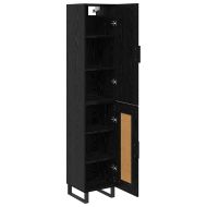 Висок шкаф Черния дъб 34,5 x 34 x 180 см Инженерно дърво