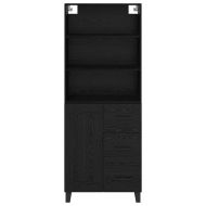 Висок шкаф Черния дъб 69,5 x 34 x 180 см Инженерно дърво