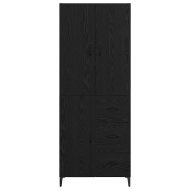 Висок шкаф Черния дъб 69,5 x 34 x 180 см Инженерно дърво