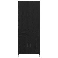 Висок шкаф Черния дъб 69,5 x 34 x 180 см Инженерно дърво