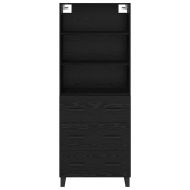 Висок шкаф Черния дъб 69,5 x 34 x 180 см Инженерно дърво