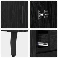 Висок шкаф с чекмедже Черния дъб 69,5 x 34 x 180 см