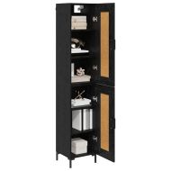 Висок шкаф Черния дъб 34,5 x 34 x 180 см Инженерна дървесина