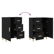 Висок шкаф Черния дъб 69,5 x 32,5 x 180 см Инженерно дърво