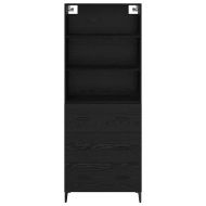 Висок шкаф Черния дъб 69,5 x 34 x 180 см Инженерно дърво