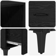 Висок шкаф Черния дъб 69,5 x 34 x 180 см Инженерно дърво