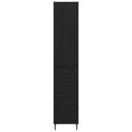 Висок шкаф Черния дъб 34,5 x 34 x 180 см Инженерно дърво