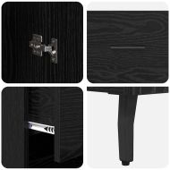 Висок шкаф Черния дъб 34,5 x 34 x 180 см Инженерно дърво