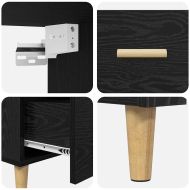 Висок шкаф Черния дъб 69,5 x 32,5 x 180 см Инженерно дърво