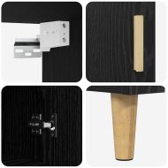 Висок шкаф Черния дъб 69,5 x 32,5 x 180 см Инженерно дърво