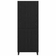 Висок шкаф 2 pcs Черния дъб 69,5 x 34 x 180 см