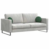 Възглавници за седалки 2 pcs Тъмен зелен Ø30 x 13 см