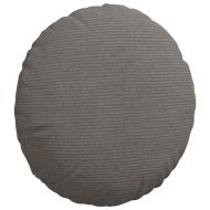 Възглавници за седалки 2 pcs Светлосиво Ø 40 cm Кордюрова тъкан
