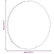 Възглавници за седалки 2 pcs Светлосиво Ø 40 cm Кордюрова тъкан