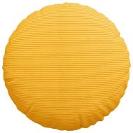 Възглавници за седалки 2 pcs Светло жълто Ø 40 cm
