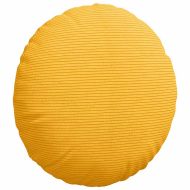 Възглавници за седалки 2 pcs Светло жълто Ø 40 cm