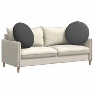 Възглавници за седалки 2 pcs Тъмен сив Ø60 x 21 см