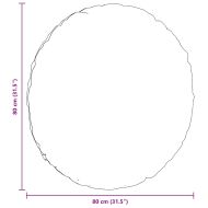 Възглавници за седалки 2 pcs Жълто Ø 80 x 29 см Кадифе